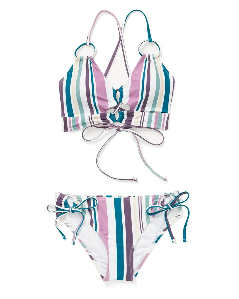 Tatiana Stripe White Contour swimwear bundle Still 2