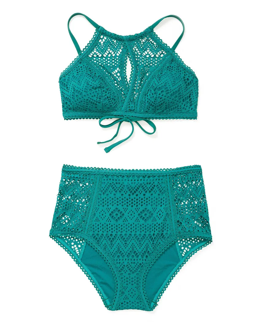 Lianne Dark Green 2 Lightly Lined swimwear bundle Still 2