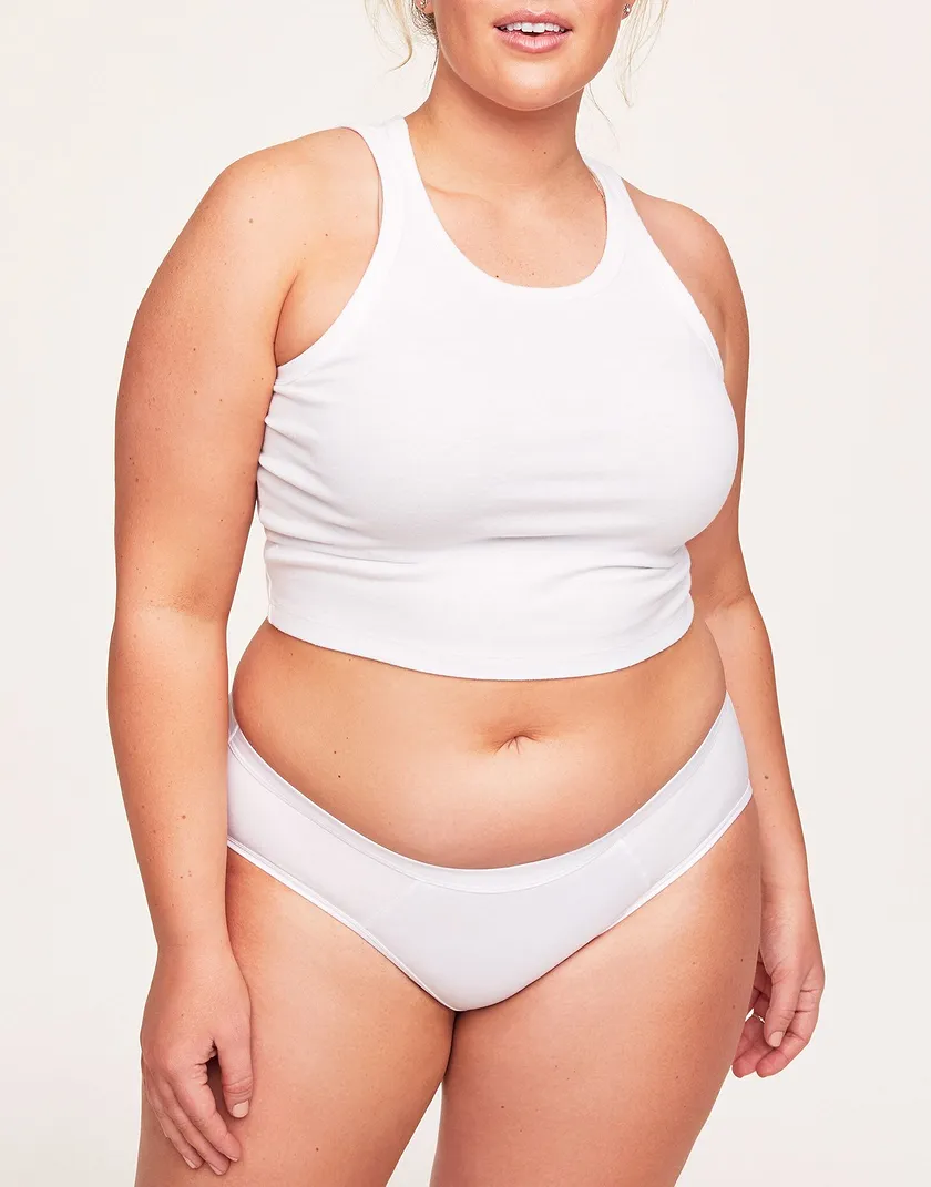 Dakota Hipster White Plus panty bundle Model 3
