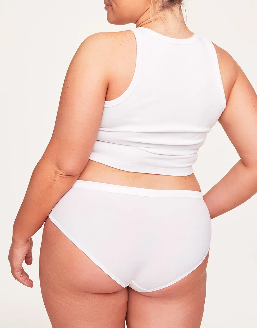 Dakota Hipster White Plus panty bundle Model 1