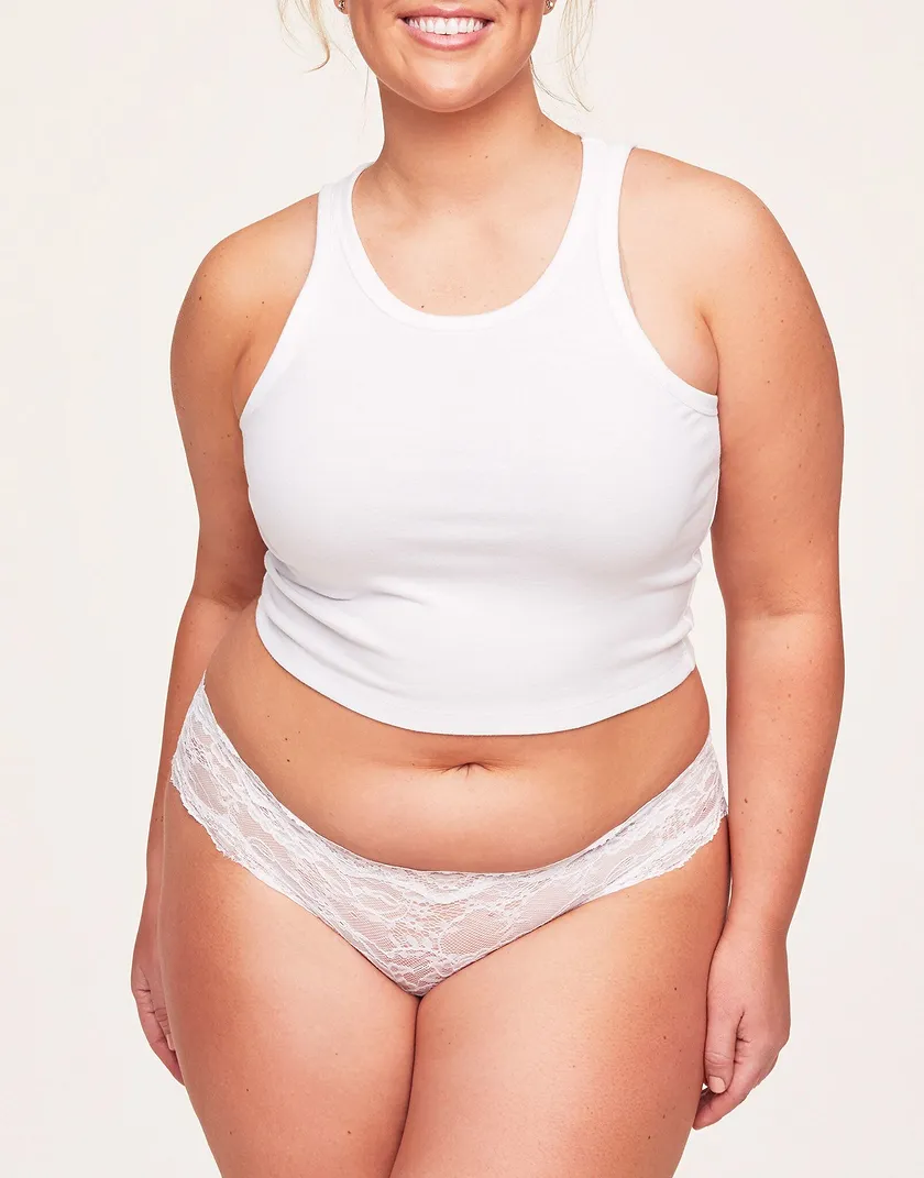Siddie Hipster White Plus panty bundle Model 4