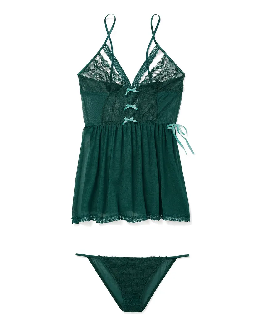 Monalisa Dark Green Unlined lingerie bundle Still 2