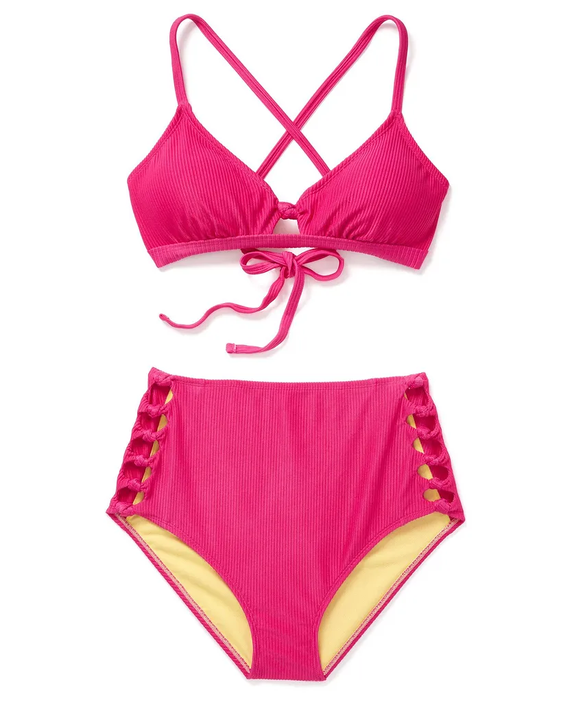 Doara Dark Pink 2 Lightly Lined swimwear bundle Still 2