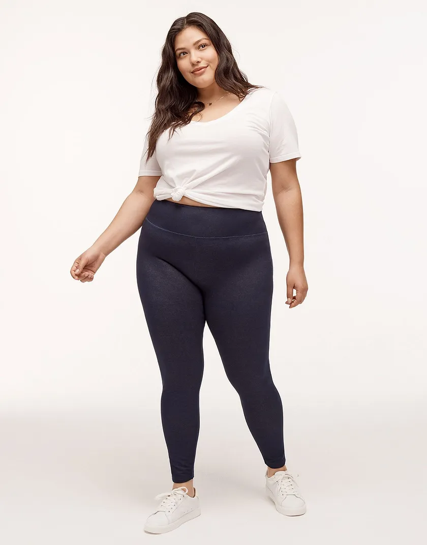 Jessie Dark Blue Plus legwear bundle Model 2