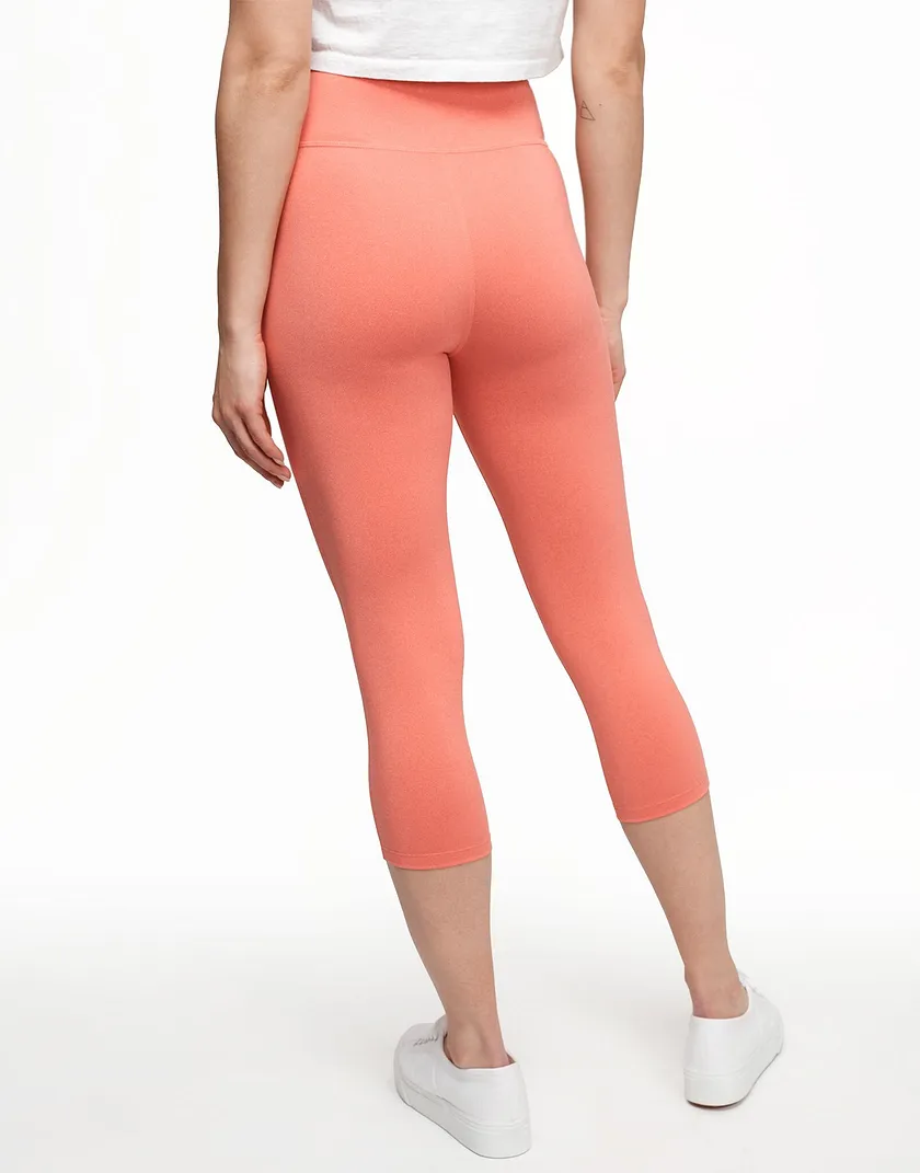 Haley Heathered Crop Orange activewear bundle Model 6