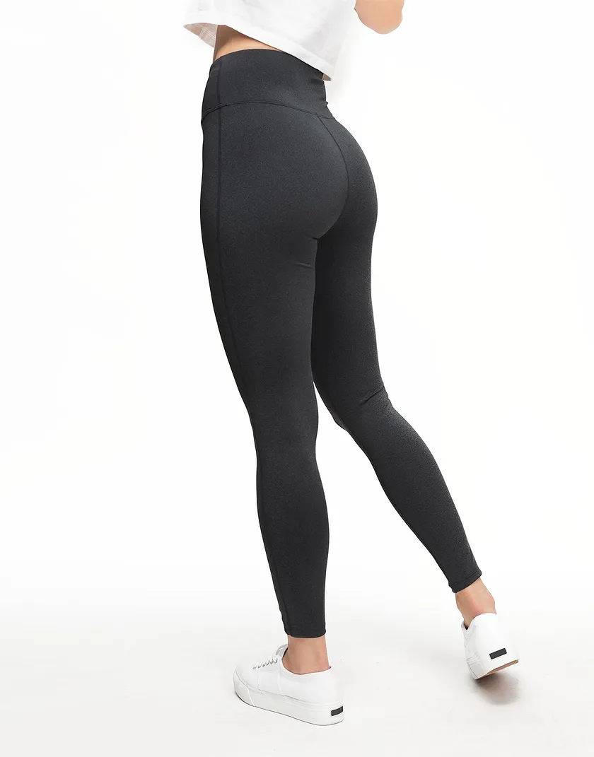 Haley Heathered Legging Black activewear bundle Model 6