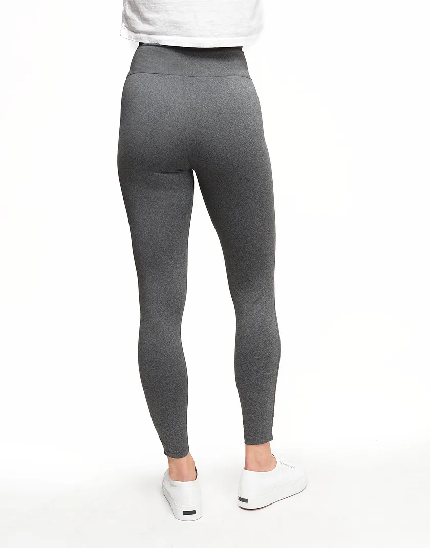 Haley Heathered Legging Gray activewear bundle Model 6