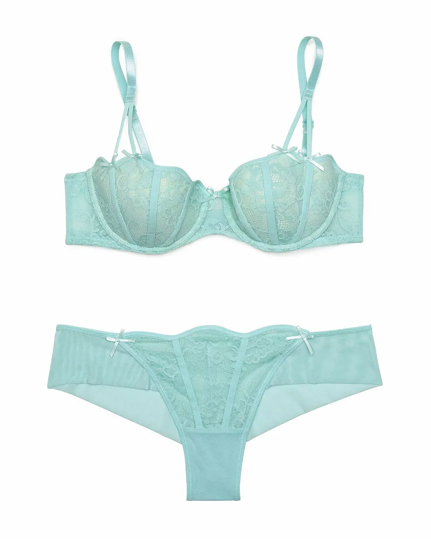 Dusana Medium Blue 2 Push Up bra bundle Still 2