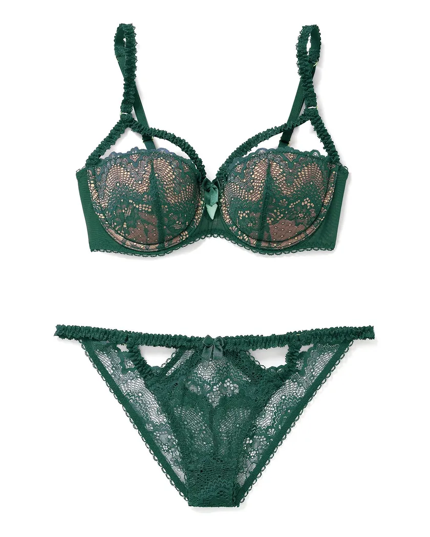 Kimmy Dark Green 2 Push Up bra bundle Still 2