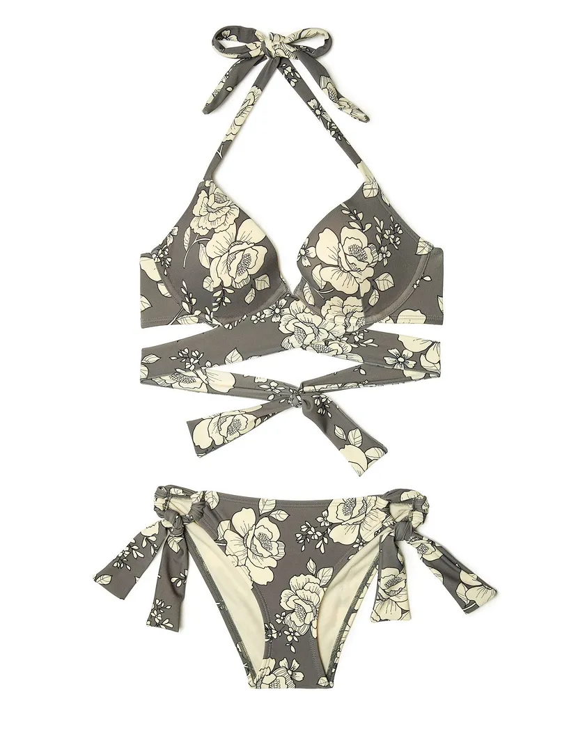 Rimini Floral Gray 2 Push Up swimwear bundle Still 2