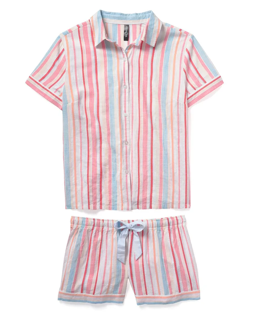 Lea Stripe White sleepwear bundle Still 3
