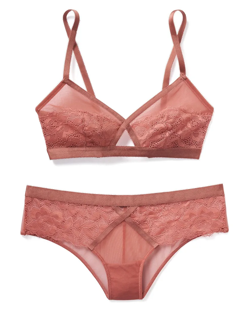 Alison Dark Brown 2 Unlined bra bundle Still 2