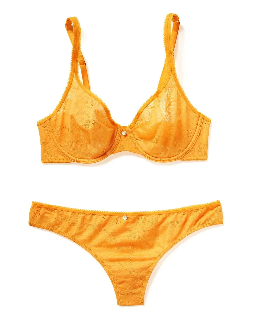 Celestine Medium Orange 4 Unlined bra bundle Still 2