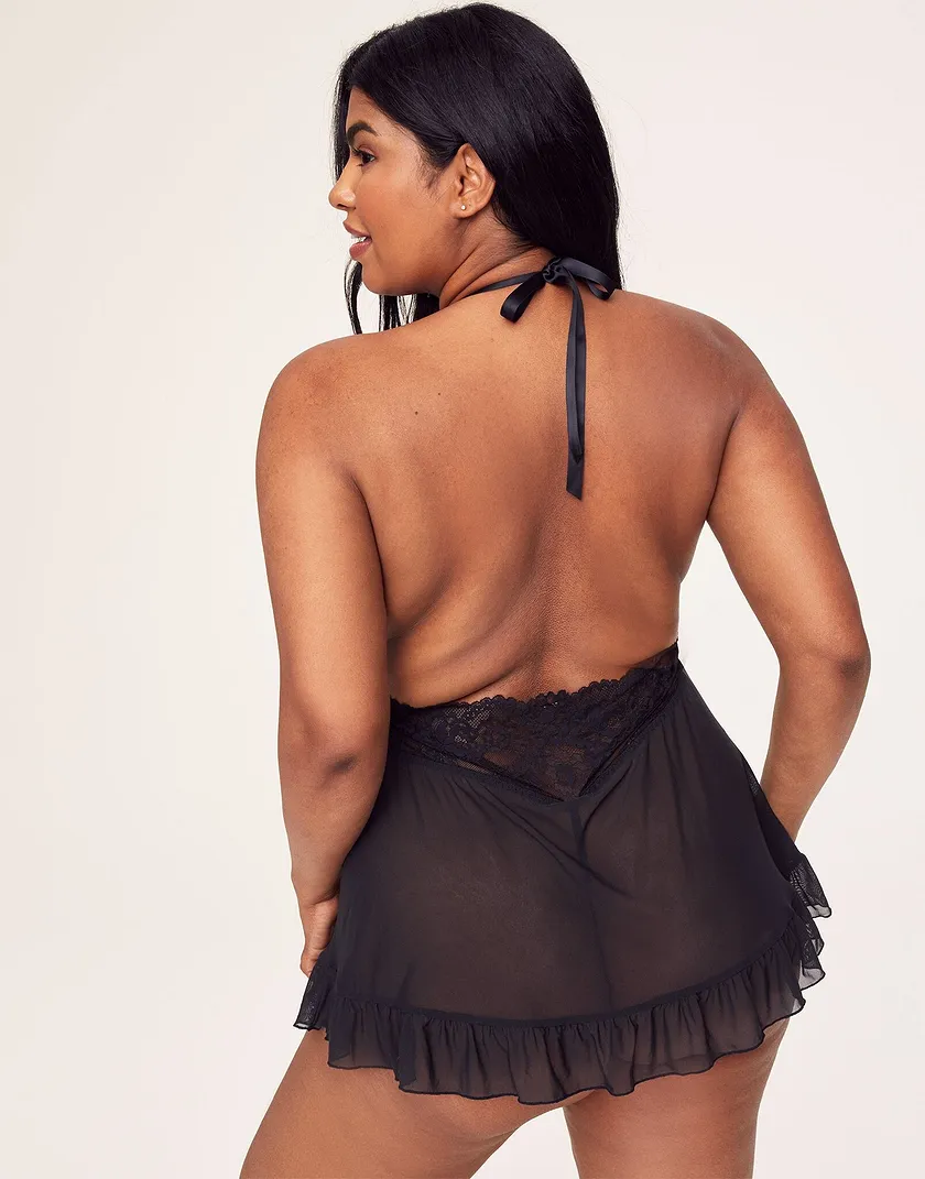 Alisha Black Plus Unlined lingerie bundle Model 5