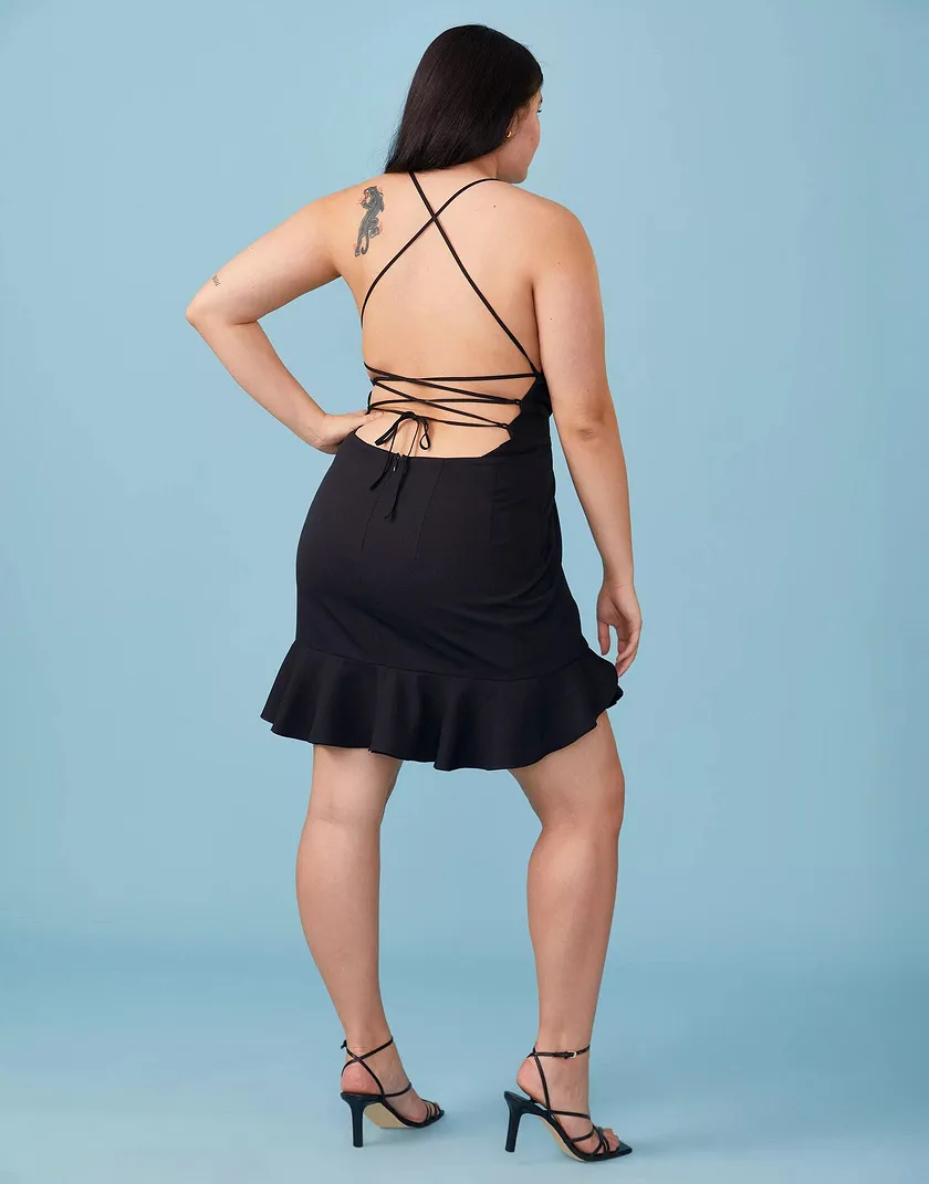 Amber Dress Plus Black Plus dresses bundle Model 3