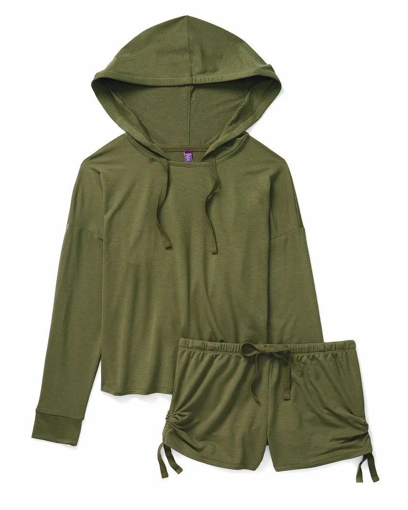 Abbey Dark Green lounge bundle Still 3