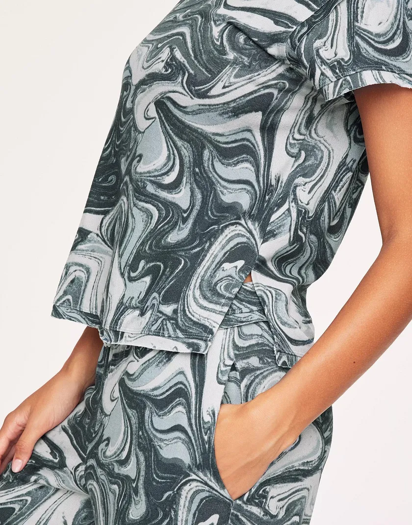 Moana Tie Dye Gray sleepwear bundle Model 4