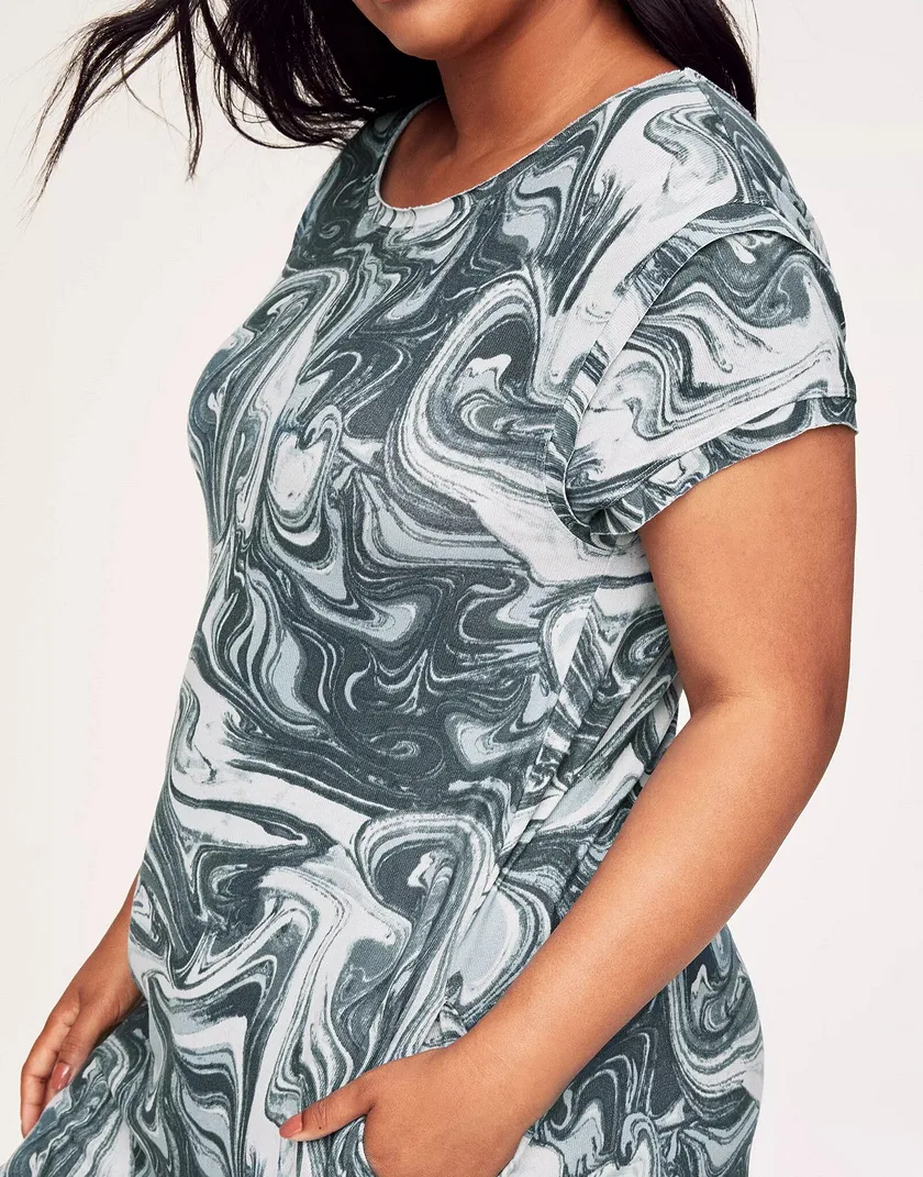 Paula Tie Dye Gray Plus sleepwear bundle Model 5