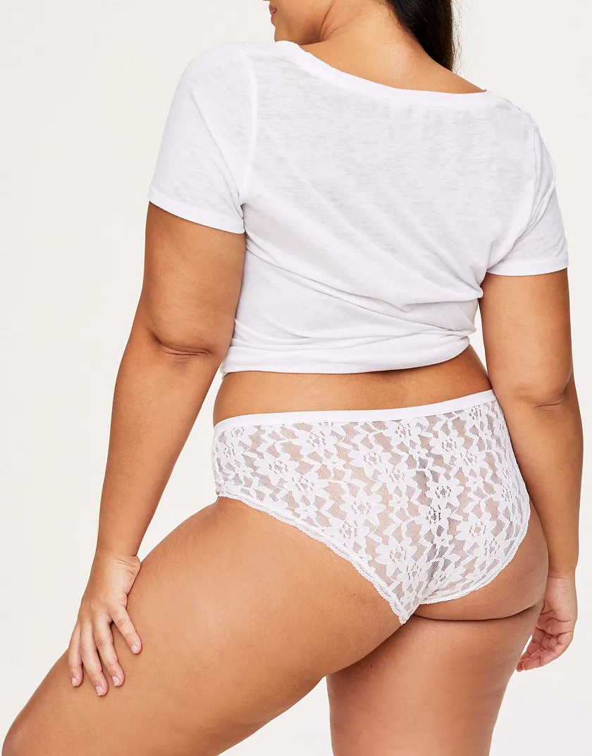 Signe Cheeky White Plus panty bundle Model 2