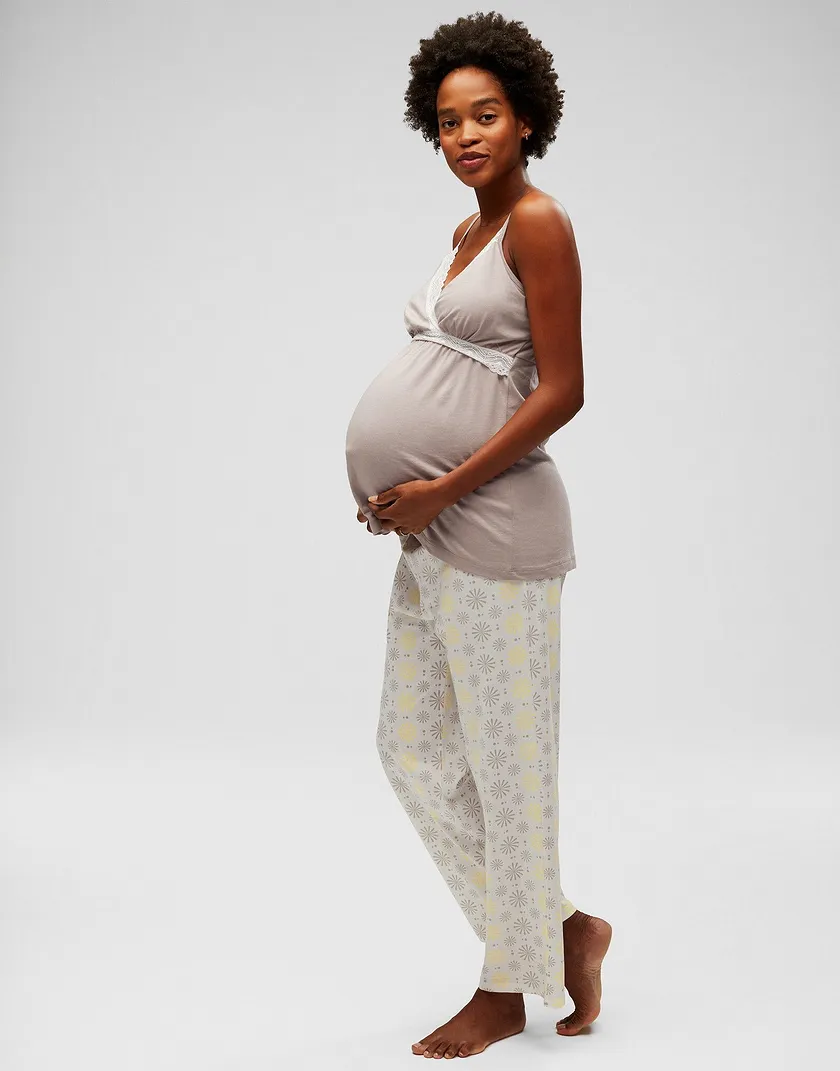 Starlet Cami PJ Set Geo White sleepwear bundle Model 4