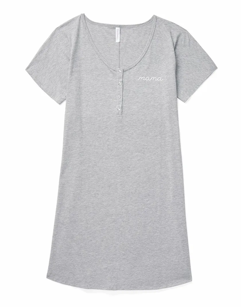 Mama Sleepshirt Gray sleepwear bundle Still 3