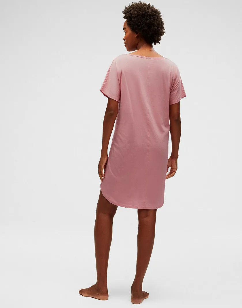 Essential Sleepshirt Medium Pink sleepwear bundle Model 4