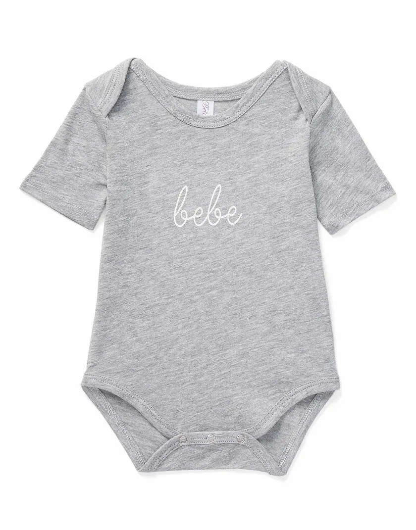 Bebe Bodysuit Gray baby bundle Still 2