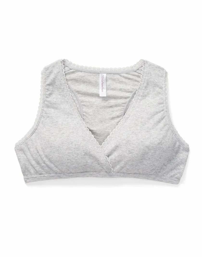 Luxe Sleep Bra Gray Lined bra bundle Still 3