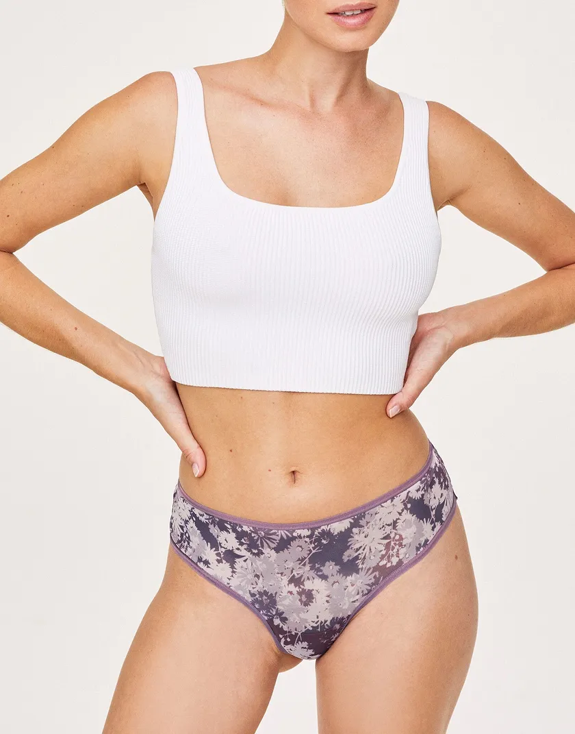 Helene Cheeky Ditsy Purple panty bundle Model 4