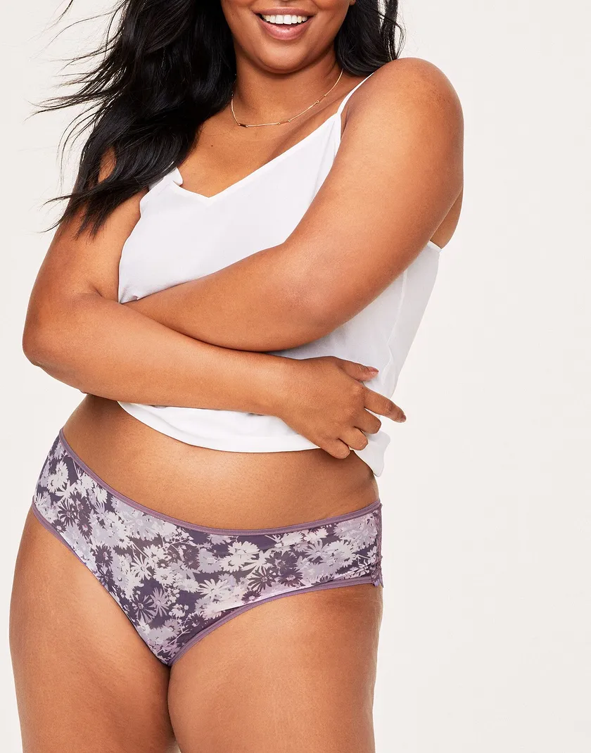 Helene Cheeky Ditsy Purple Plus panty bundle Model 5