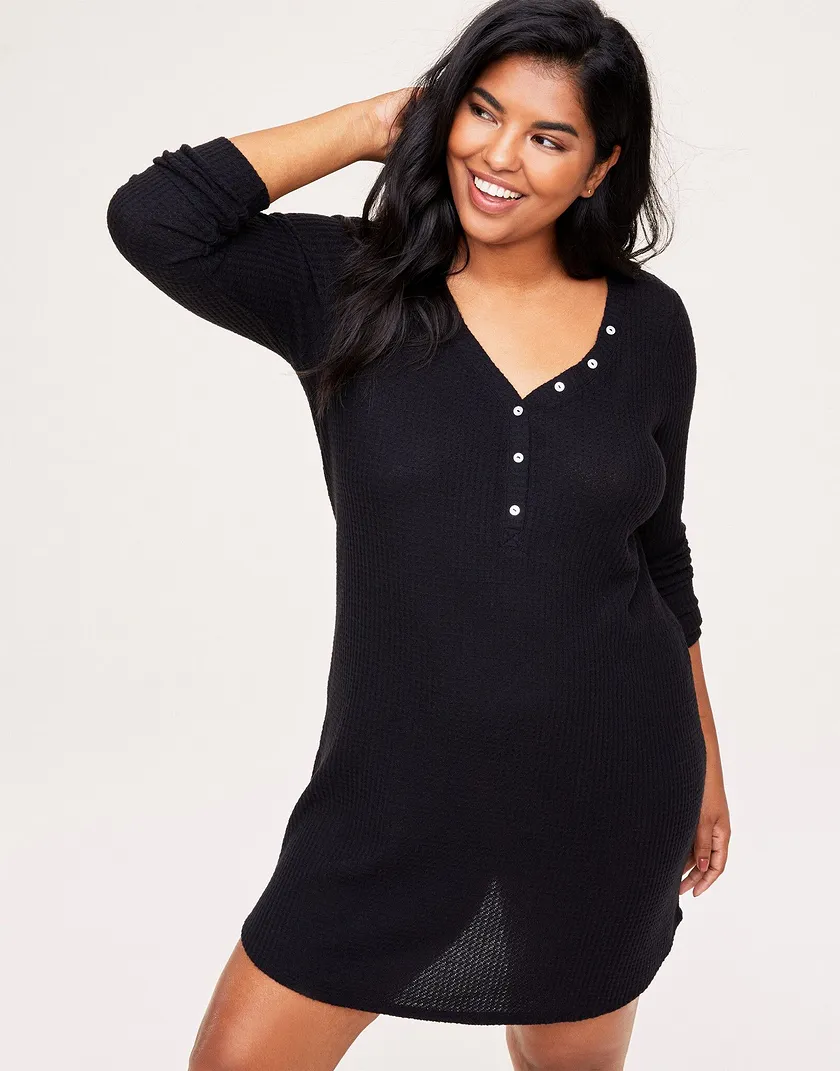 Leidy Black Plus Unlined sleepwear bundle Model 1