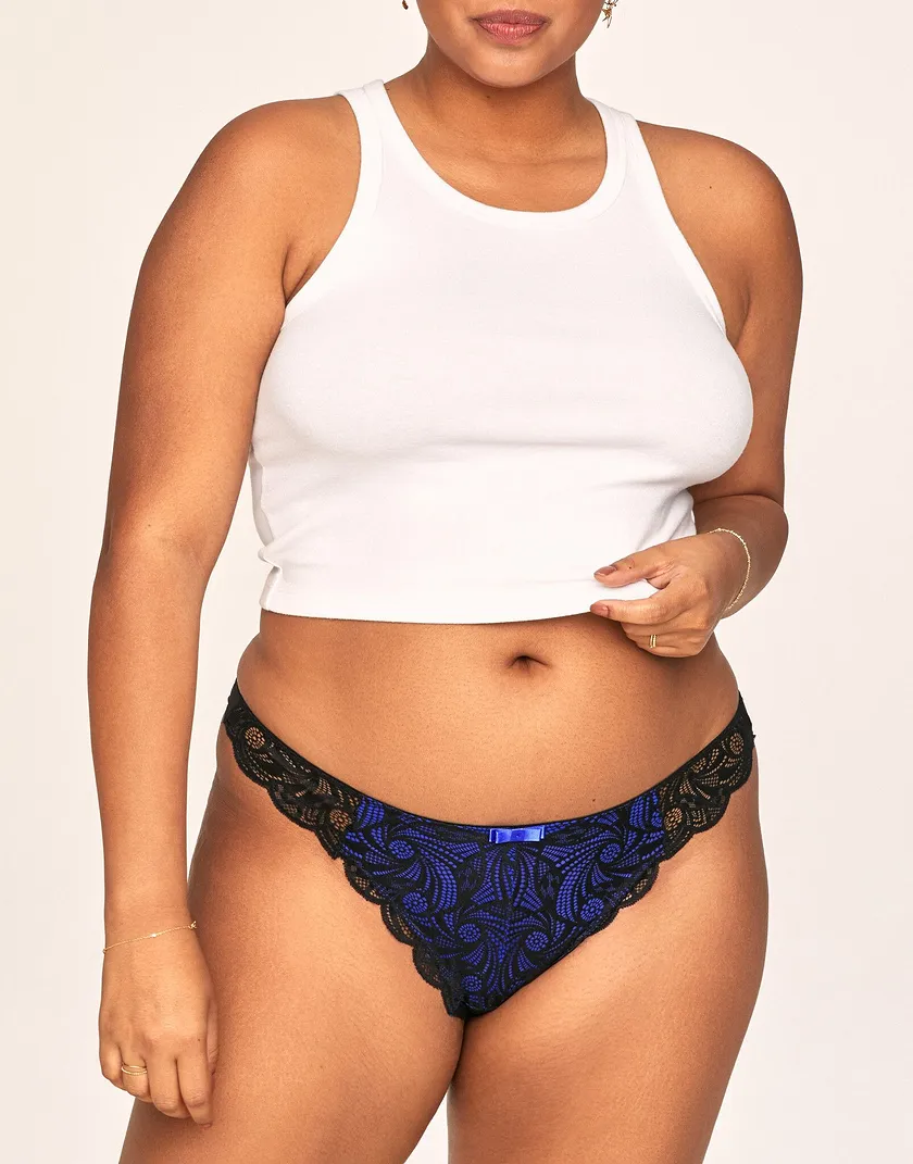 Lulu Thong Black Plus panty bundle Model 2