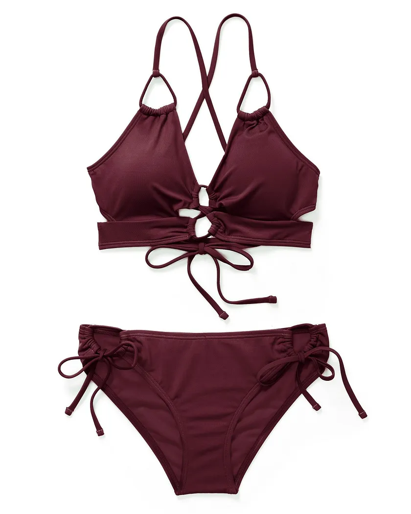 Tatiana Dark Brown Contour swimwear bundle Still 2