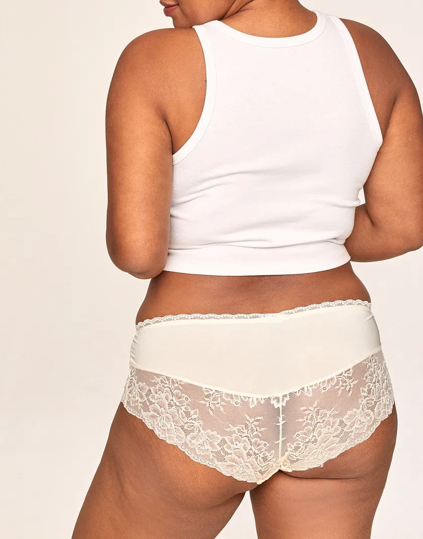 Lux Hipster White Plus panty bundle Model 1