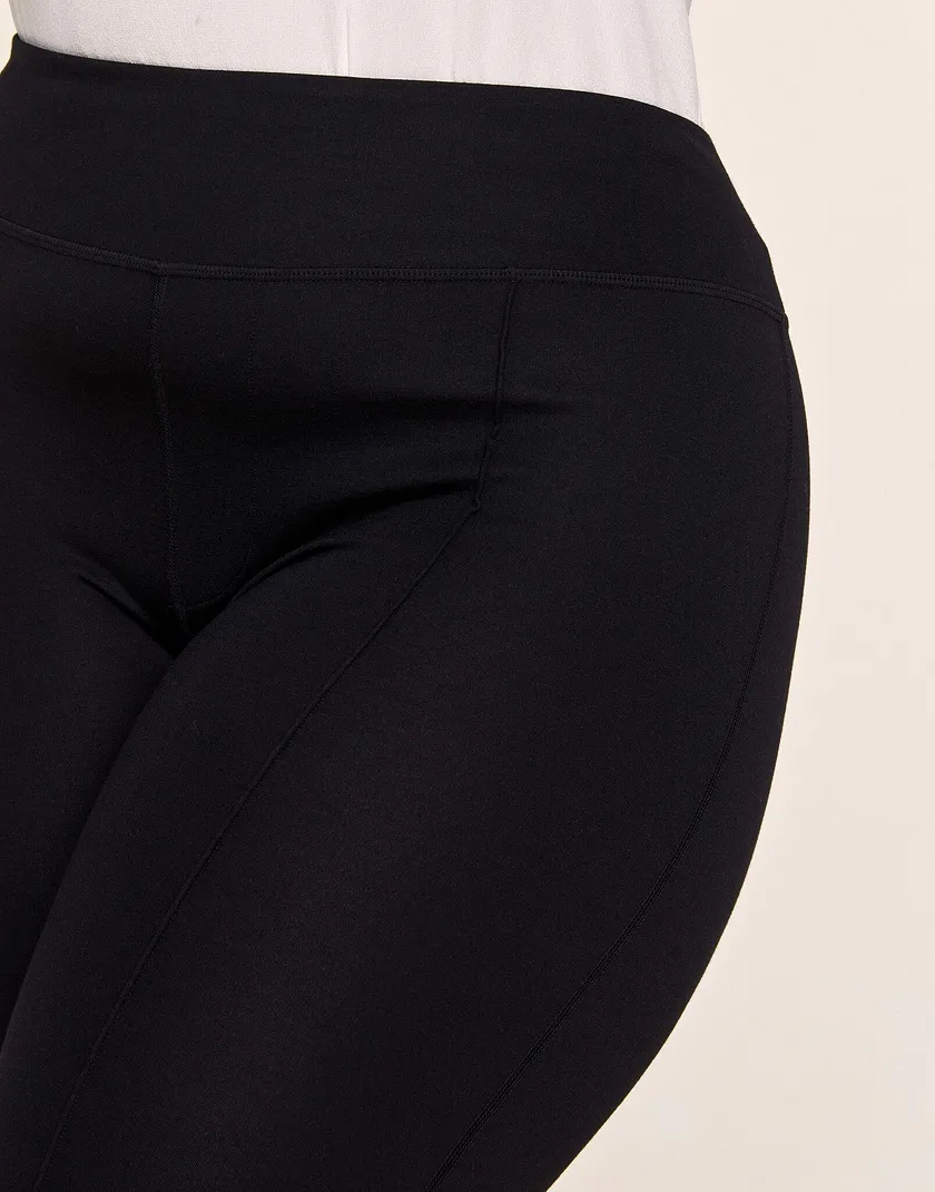 Penny Ponte Pant Black Plus legwear bundle Model 5