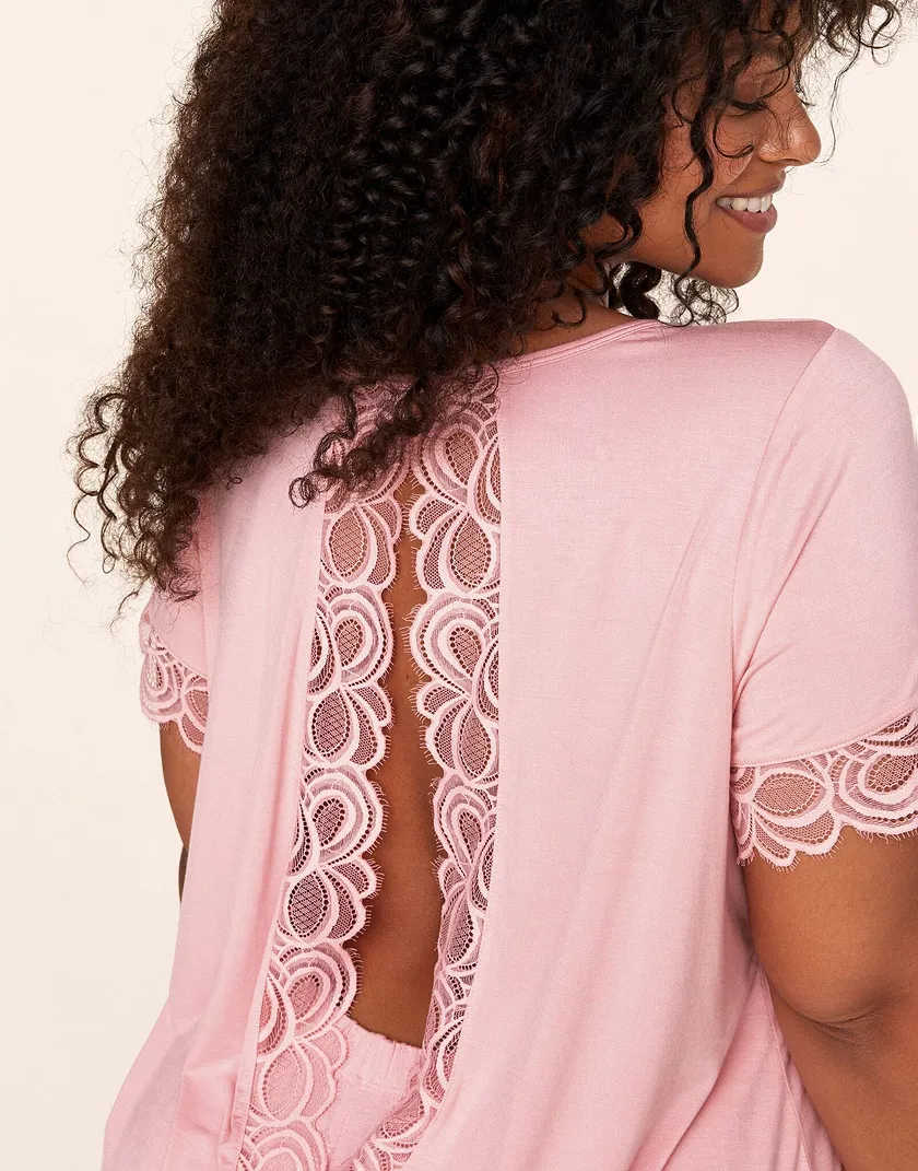 Charli Medium Pink Plus sleepwear bundle Model 3