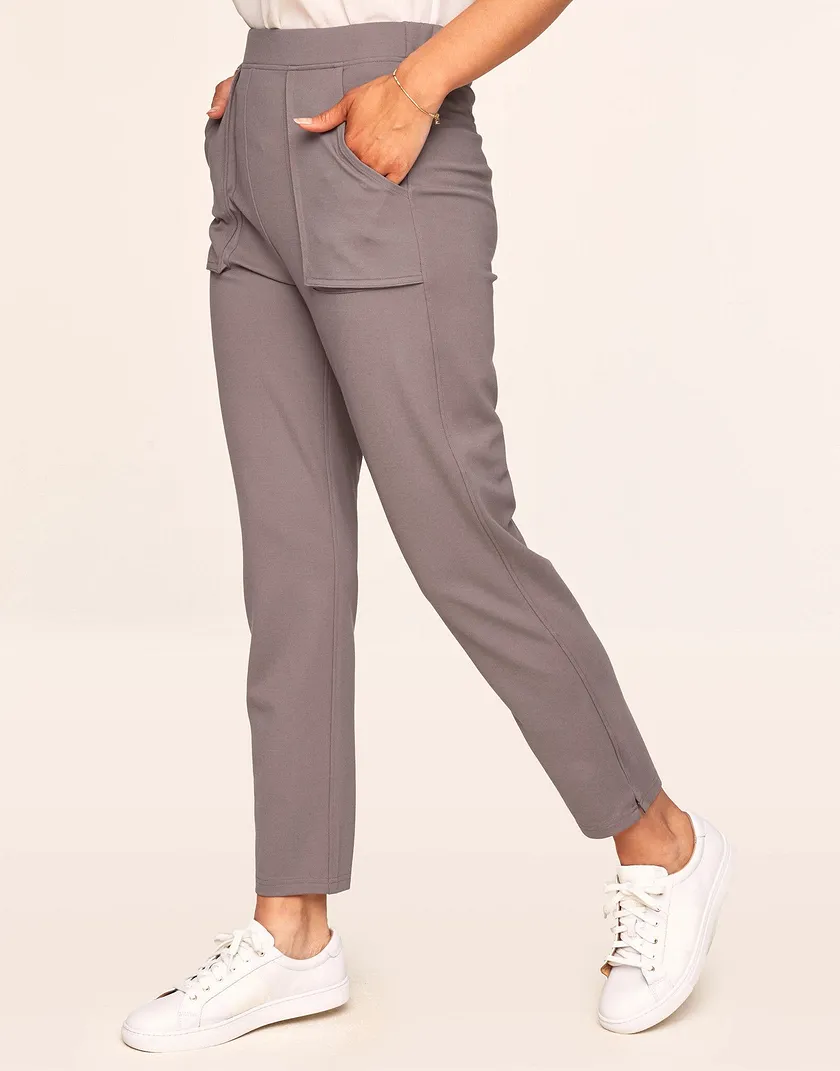 Pippa Ponte Pant Purple legwear bundle Model 6