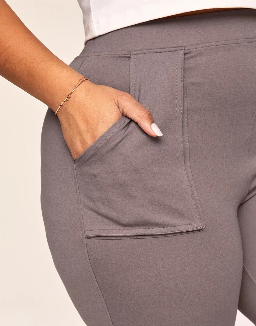 Pippa Ponte Pant Purple Plus legwear bundle Model 5