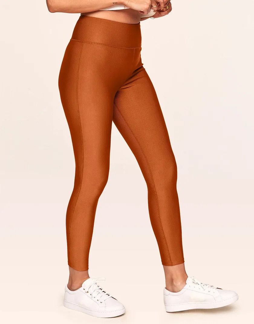 Remy Rib Legging Dark Orange activewear bundle Model 6