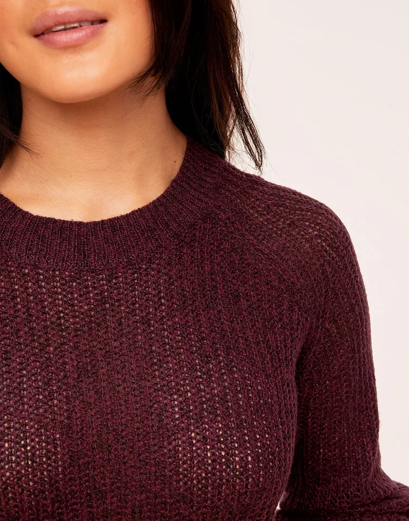 Batesville Sweater Dark Brown tops bundle Model 3