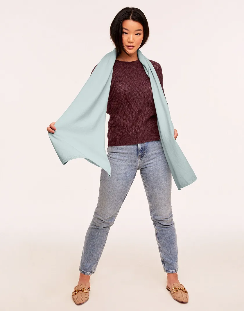 Naples Scarf Light Blue scarfs bundle Model 3
