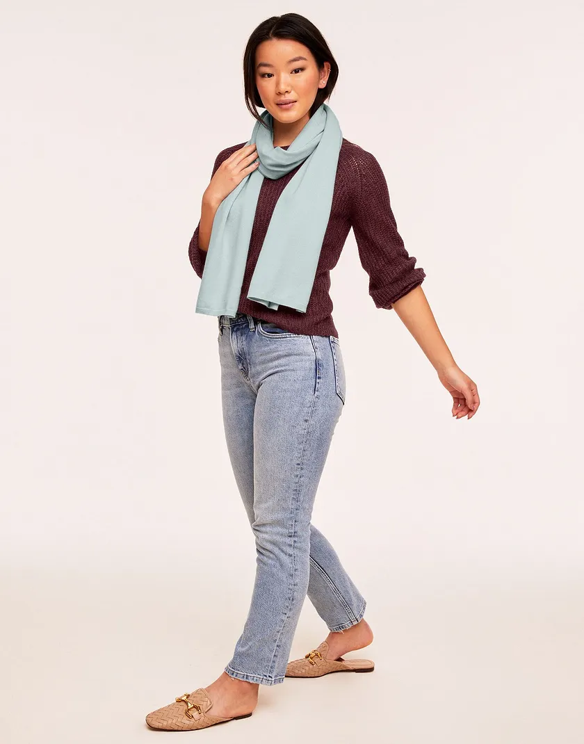 Naples Scarf Light Blue scarfs bundle Model 4