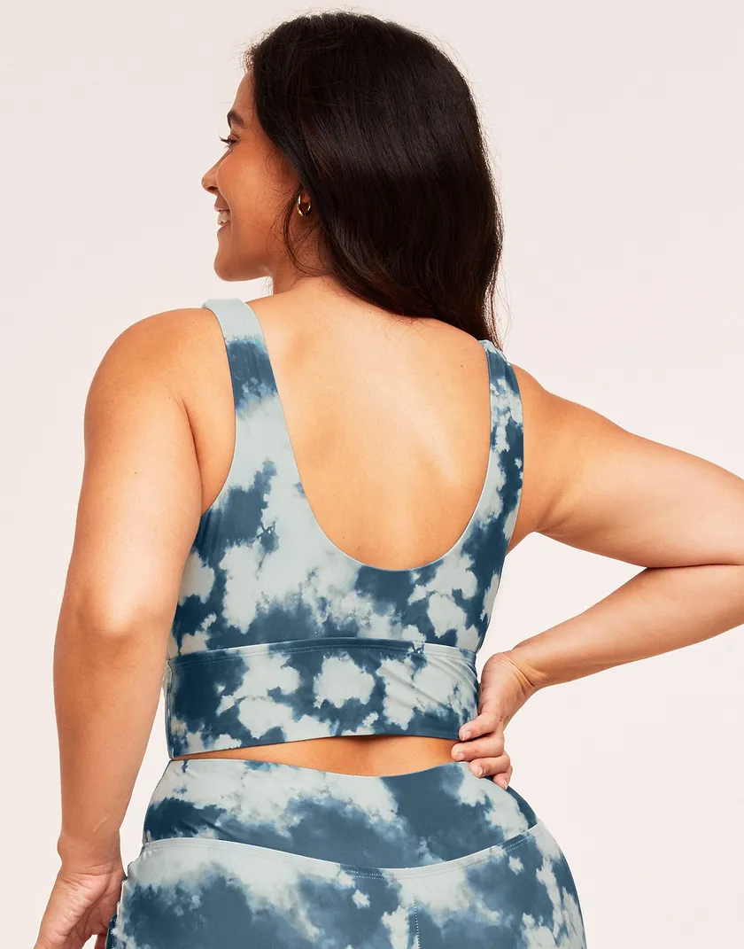 Irma Tie Dye Blue Plus Unlined lounge bundle Model 6