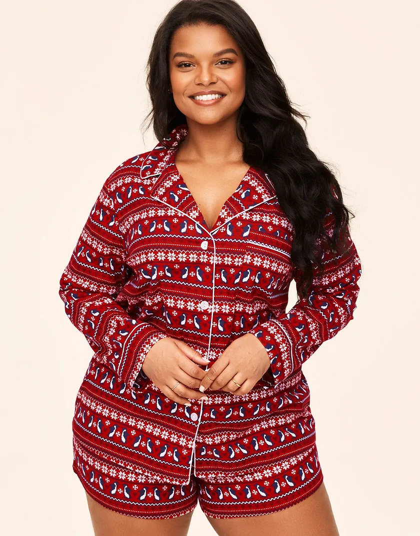 Maggie Novelty Red Plus sleepwear bundle Model 2