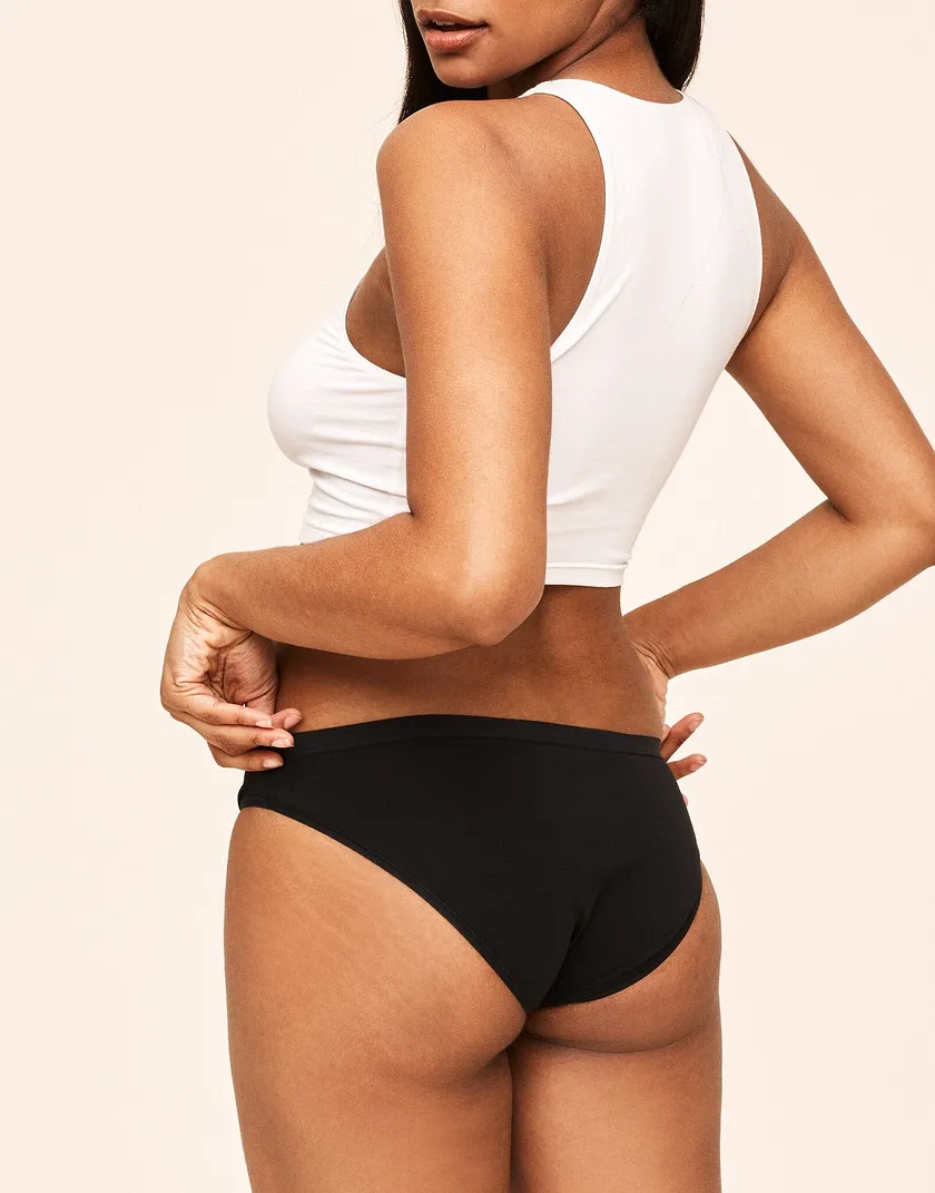 Elaina Bikini Placement Black 17 panty bundle Model 4