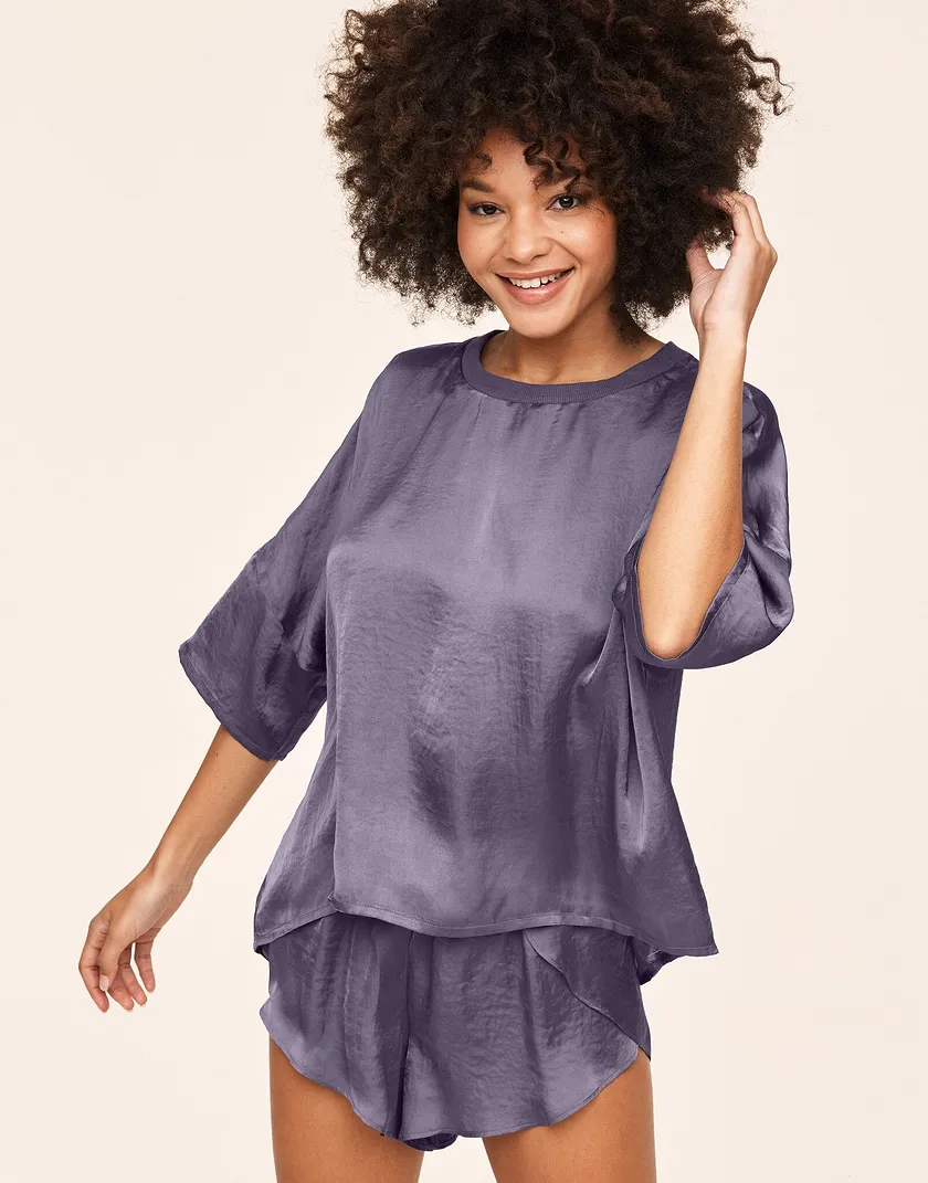 Eliza Dark Purple lounge bundle Model 2