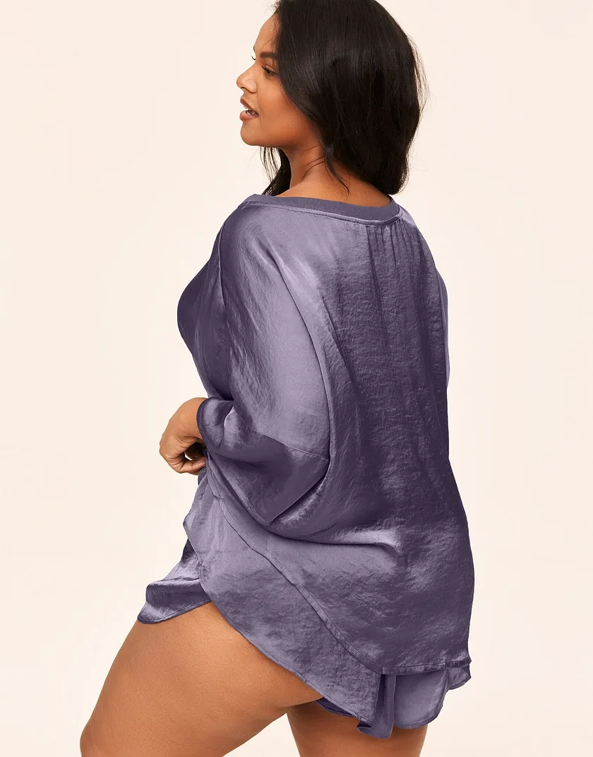 Eliza Dark Purple Plus lounge bundle Model 6