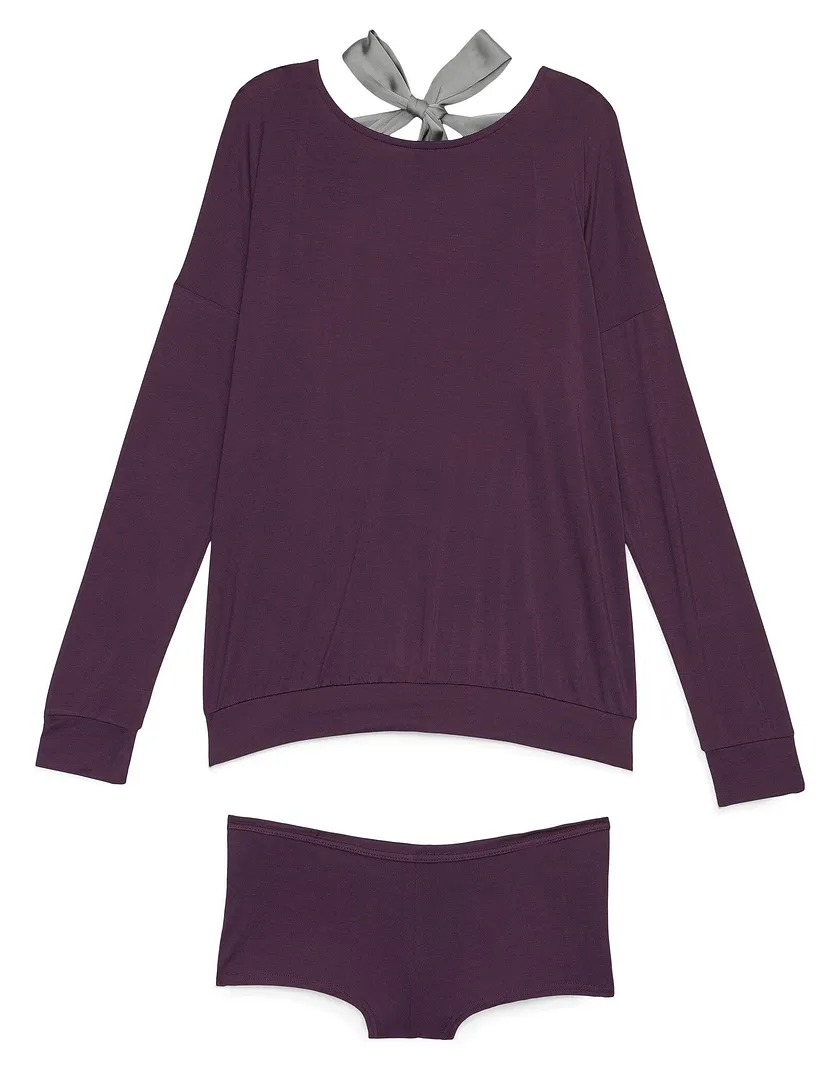 Lyanna Dark Purple sleepwear bundle Still 3