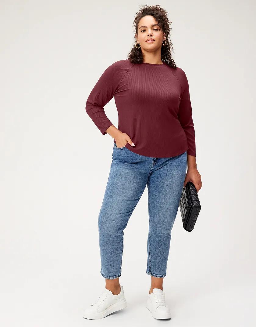 Dahlia Top Dark Brown Plus tops bundle Model 2
