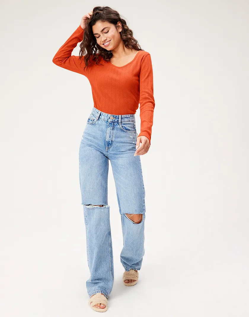 Marguerite Top Dark Orange tops bundle Model 1